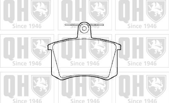 Quinton Hazell BP685 - Kit de plaquettes de frein, frein à disque cwaw.fr