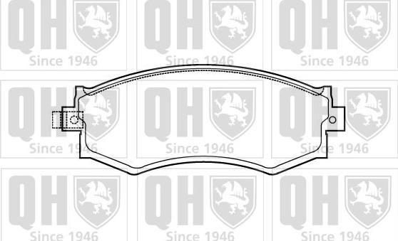 Quinton Hazell BP682 - Kit de plaquettes de frein, frein à disque cwaw.fr