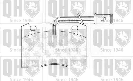 Quinton Hazell BP687 - Kit de plaquettes de frein, frein à disque cwaw.fr