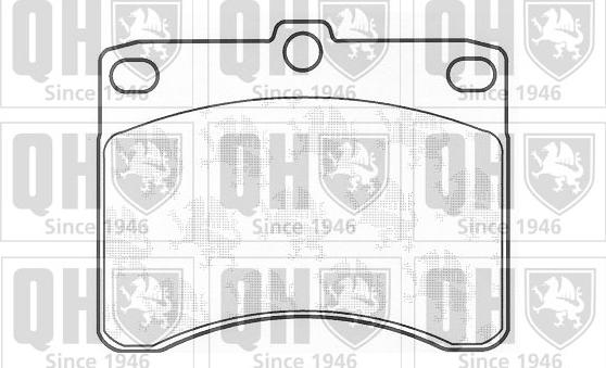 Quinton Hazell BP639 - Kit de plaquettes de frein, frein à disque cwaw.fr