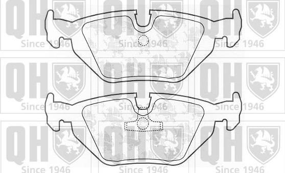 Quinton Hazell BP620 - Kit de plaquettes de frein, frein à disque cwaw.fr