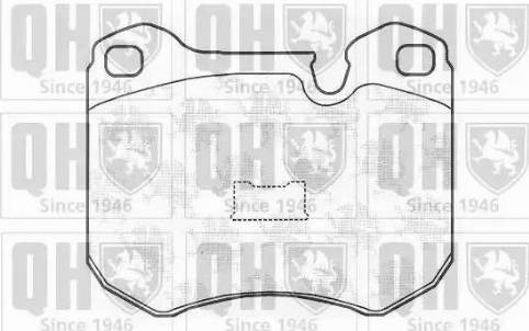 Quinton Hazell BP627 - Kit de plaquettes de frein, frein à disque cwaw.fr