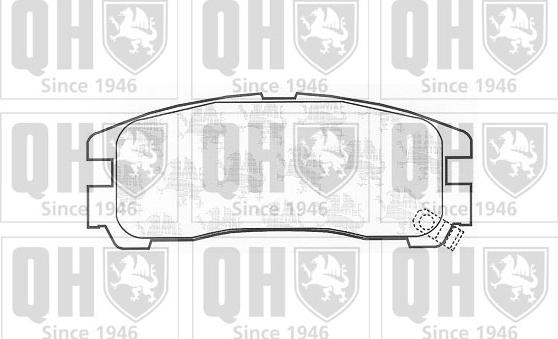 Quinton Hazell BP678 - Kit de plaquettes de frein, frein à disque cwaw.fr