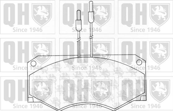 Quinton Hazell BP672 - Kit de plaquettes de frein, frein à disque cwaw.fr