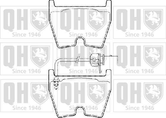 Quinton Hazell BP1491 - Kit de plaquettes de frein, frein à disque cwaw.fr