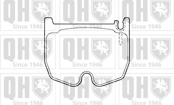 Quinton Hazell BP1493 - Kit de plaquettes de frein, frein à disque cwaw.fr