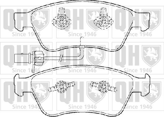 Quinton Hazell BP1497 - Kit de plaquettes de frein, frein à disque cwaw.fr