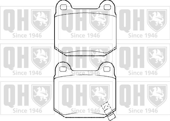 Quinton Hazell BP1449 - Kit de plaquettes de frein, frein à disque cwaw.fr