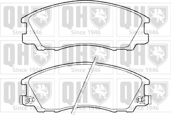 Quinton Hazell BP1445 - Kit de plaquettes de frein, frein à disque cwaw.fr