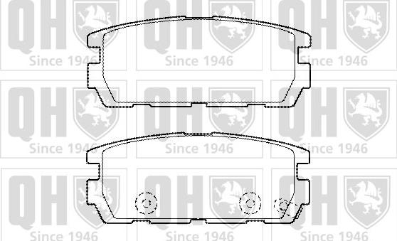 Quinton Hazell BP1446 - Kit de plaquettes de frein, frein à disque cwaw.fr