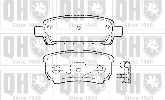 Quinton Hazell BP1448 - Kit de plaquettes de frein, frein à disque cwaw.fr