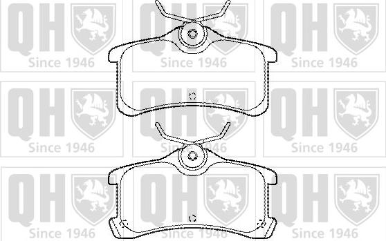 Quinton Hazell BP1459 - Kit de plaquettes de frein, frein à disque cwaw.fr