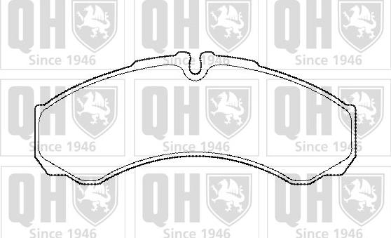 Quinton Hazell BP1454 - Kit de plaquettes de frein, frein à disque cwaw.fr