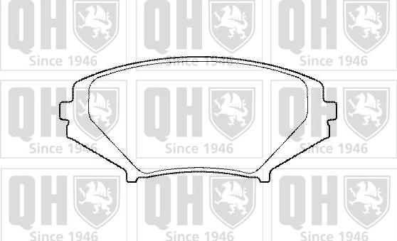 Quinton Hazell BP1460 - Kit de plaquettes de frein, frein à disque cwaw.fr