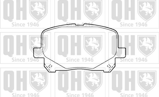 Quinton Hazell BP1405 - Kit de plaquettes de frein, frein à disque cwaw.fr