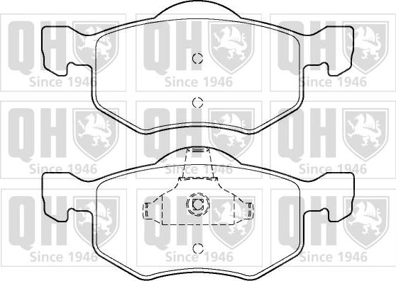 Quinton Hazell BP1408 - Kit de plaquettes de frein, frein à disque cwaw.fr