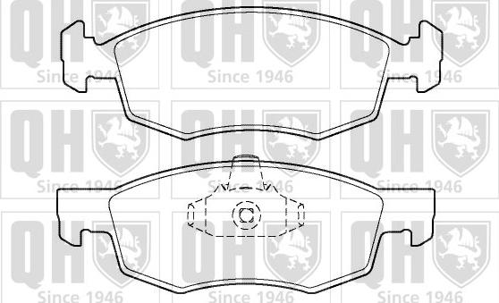 Quinton Hazell BP1402 - Kit de plaquettes de frein, frein à disque cwaw.fr