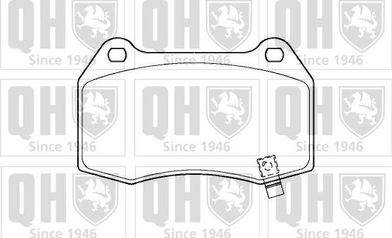 Quinton Hazell BP1414 - Kit de plaquettes de frein, frein à disque cwaw.fr