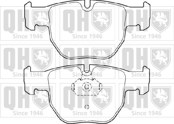 Quinton Hazell BP1410 - Kit de plaquettes de frein, frein à disque cwaw.fr