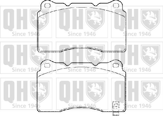 Quinton Hazell BP1486 - Kit de plaquettes de frein, frein à disque cwaw.fr