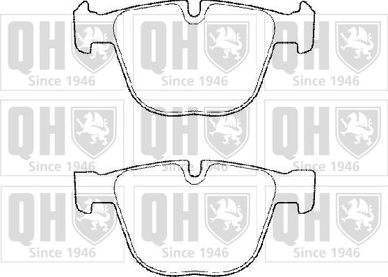 Quinton Hazell BP1483 - Kit de plaquettes de frein, frein à disque cwaw.fr