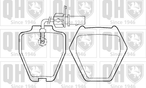 Quinton Hazell BP1487 - Kit de plaquettes de frein, frein à disque cwaw.fr