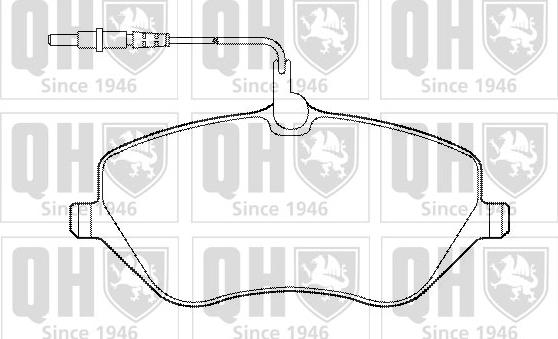 Quinton Hazell BP1438 - Kit de plaquettes de frein, frein à disque cwaw.fr