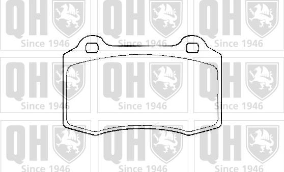 Quinton Hazell BP1426 - Kit de plaquettes de frein, frein à disque cwaw.fr