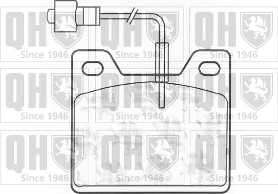 Quinton Hazell BP142 - Kit de plaquettes de frein, frein à disque cwaw.fr