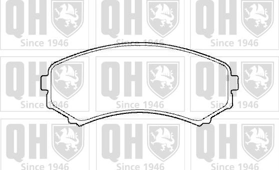 Quinton Hazell BP1476 - Kit de plaquettes de frein, frein à disque cwaw.fr