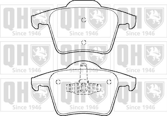 Quinton Hazell BP1471 - Kit de plaquettes de frein, frein à disque cwaw.fr