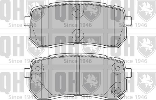 Quinton Hazell BP1599 - Kit de plaquettes de frein, frein à disque cwaw.fr