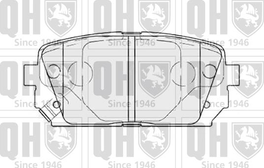 Quinton Hazell BP1593 - Kit de plaquettes de frein, frein à disque cwaw.fr