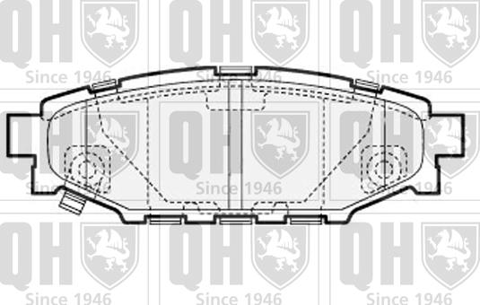 Quinton Hazell BP1544 - Kit de plaquettes de frein, frein à disque cwaw.fr