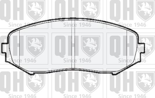 Quinton Hazell BP1545 - Kit de plaquettes de frein, frein à disque cwaw.fr