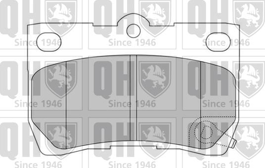 Quinton Hazell BP1540 - Kit de plaquettes de frein, frein à disque cwaw.fr