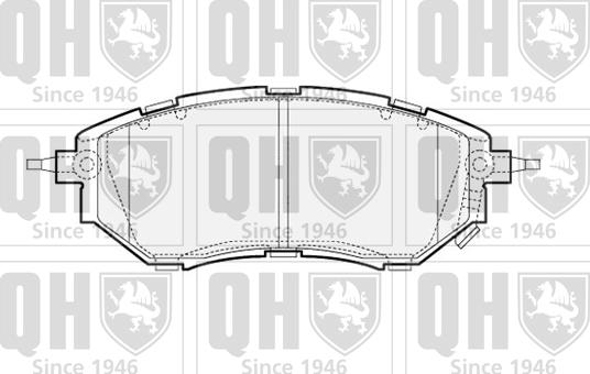 Quinton Hazell BP1543 - Kit de plaquettes de frein, frein à disque cwaw.fr