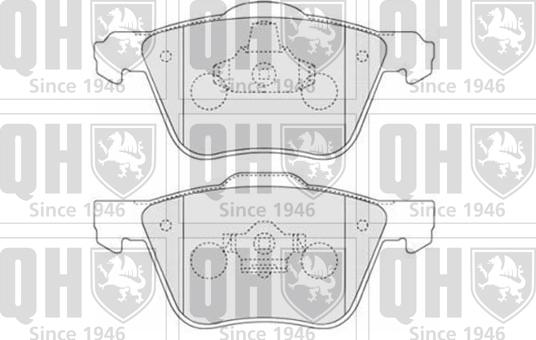 Quinton Hazell BP1547 - Kit de plaquettes de frein, frein à disque cwaw.fr