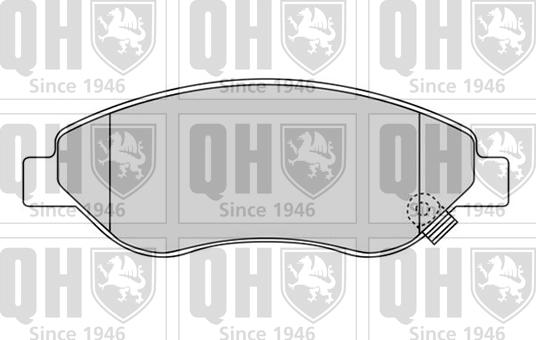 Quinton Hazell BP1552 - Kit de plaquettes de frein, frein à disque cwaw.fr
