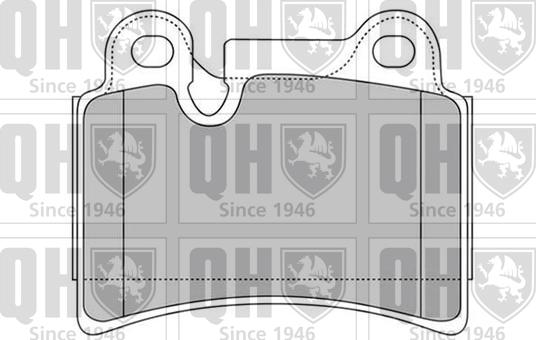 Quinton Hazell BP1569 - Kit de plaquettes de frein, frein à disque cwaw.fr