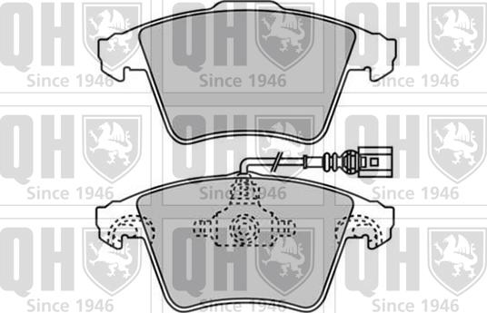 Quinton Hazell BP1568 - Kit de plaquettes de frein, frein à disque cwaw.fr