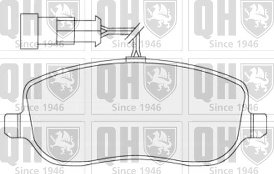 Quinton Hazell BP1508 - Kit de plaquettes de frein, frein à disque cwaw.fr