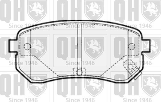 Quinton Hazell BP1516 - Kit de plaquettes de frein, frein à disque cwaw.fr