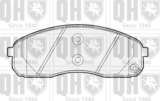 Quinton Hazell BP1513 - Kit de plaquettes de frein, frein à disque cwaw.fr