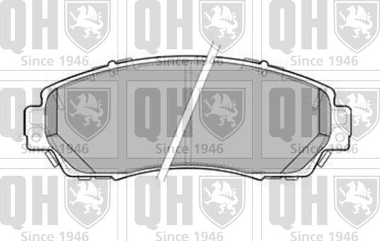 Quinton Hazell BP1589 - Kit de plaquettes de frein, frein à disque cwaw.fr