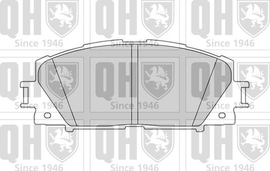 Quinton Hazell BP1586 - Kit de plaquettes de frein, frein à disque cwaw.fr