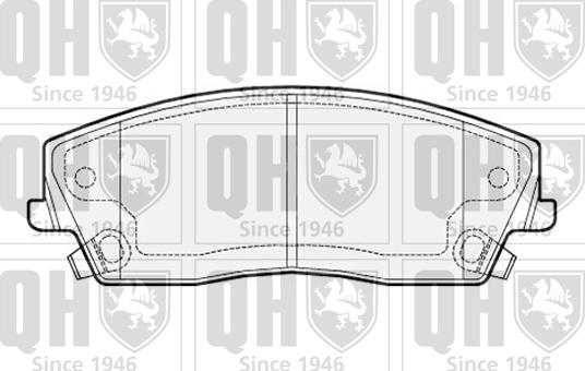 Quinton Hazell BP1535 - Kit de plaquettes de frein, frein à disque cwaw.fr