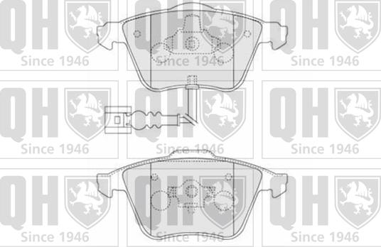 Quinton Hazell BP1533 - Kit de plaquettes de frein, frein à disque cwaw.fr