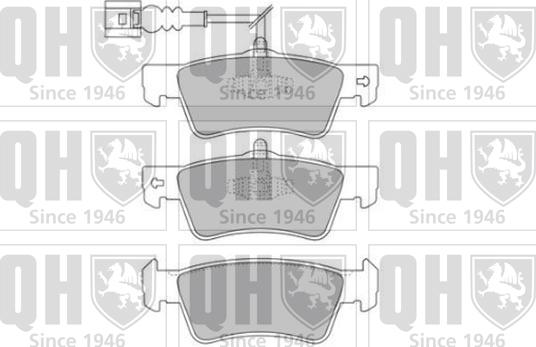 Quinton Hazell BP1698 - Kit de plaquettes de frein, frein à disque cwaw.fr