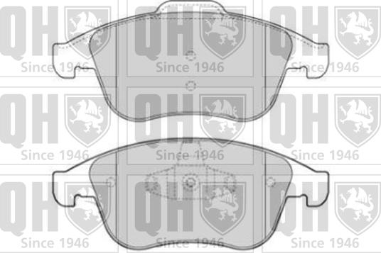 Quinton Hazell BP1644 - Kit de plaquettes de frein, frein à disque cwaw.fr